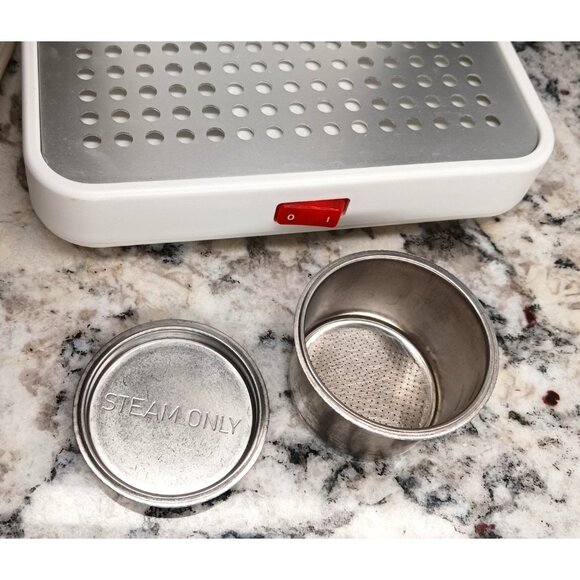 Krups White Espresso Mini 963 Cappuccino Maker Frother Machine With Accessories - Picture 6 of 16